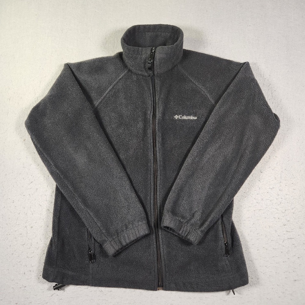 Columbia Women's Small Full Zip Fleece Jacket Black Outdoor Casual